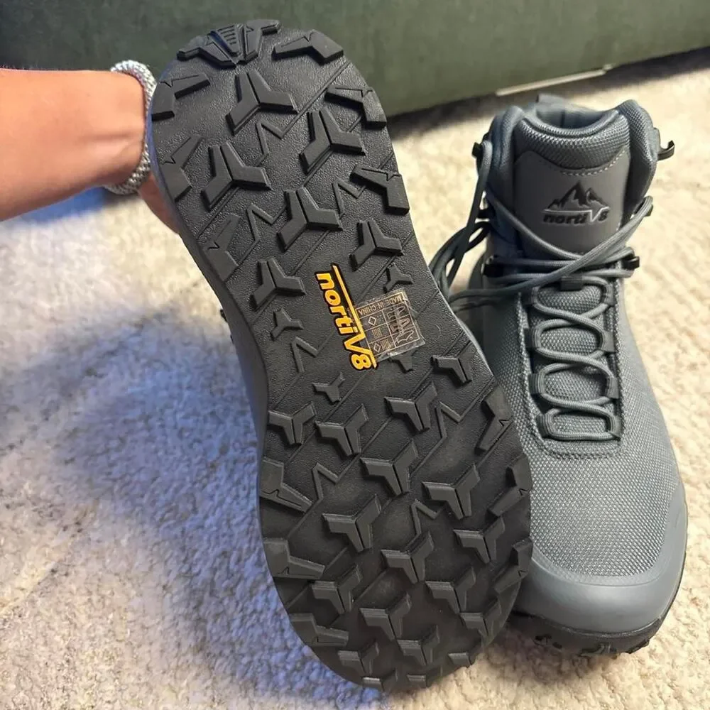 Nortiv 8 Men's Grey Waterproof Hiking Boots